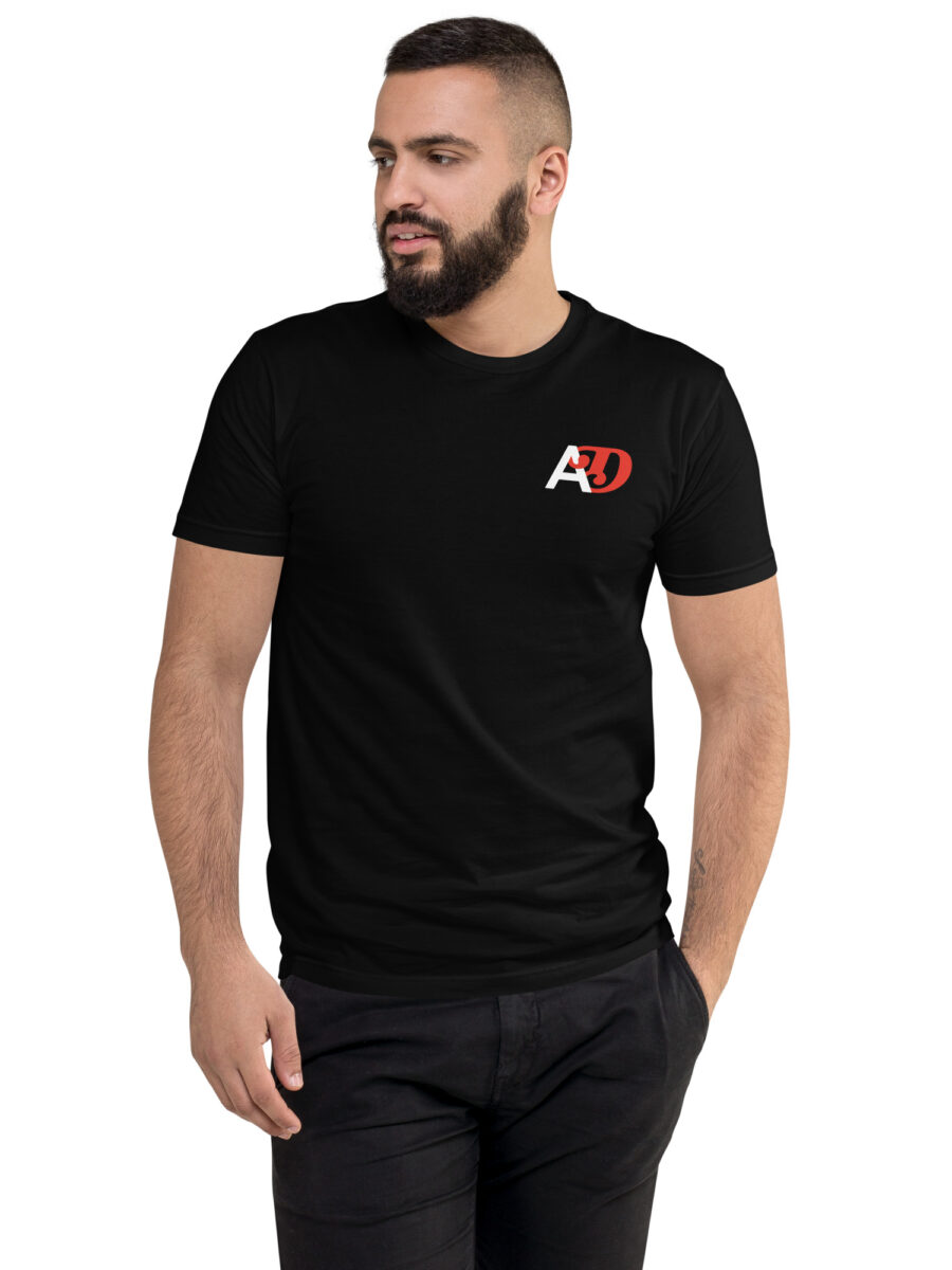 ARCHIVE DADDY LOGO FRONT/BACK MEN'S FITTED T-SHIRT