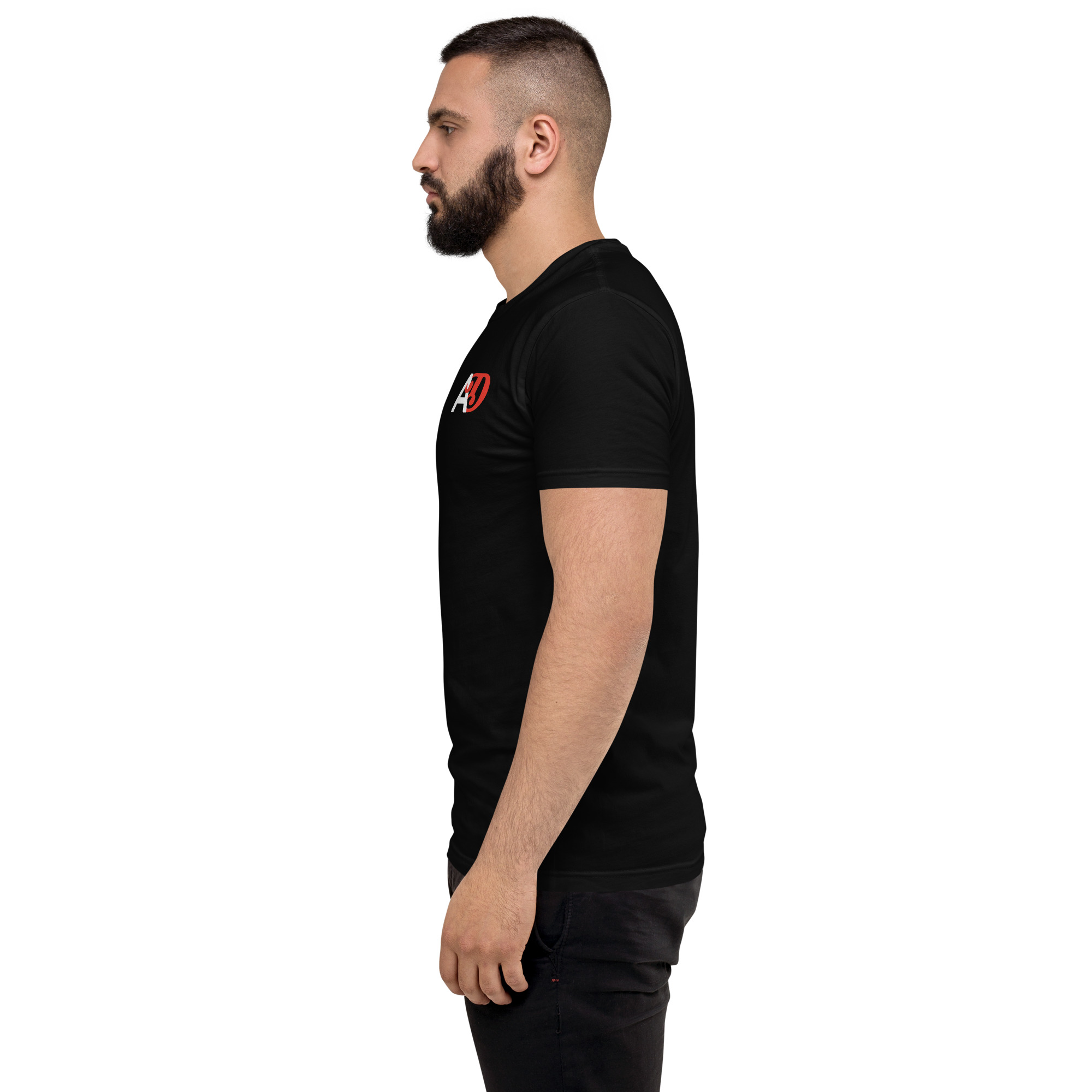 ARCHIVE DADDY LOGO FRONT/BACK MEN'S FITTED T-SHIRT - Image 3