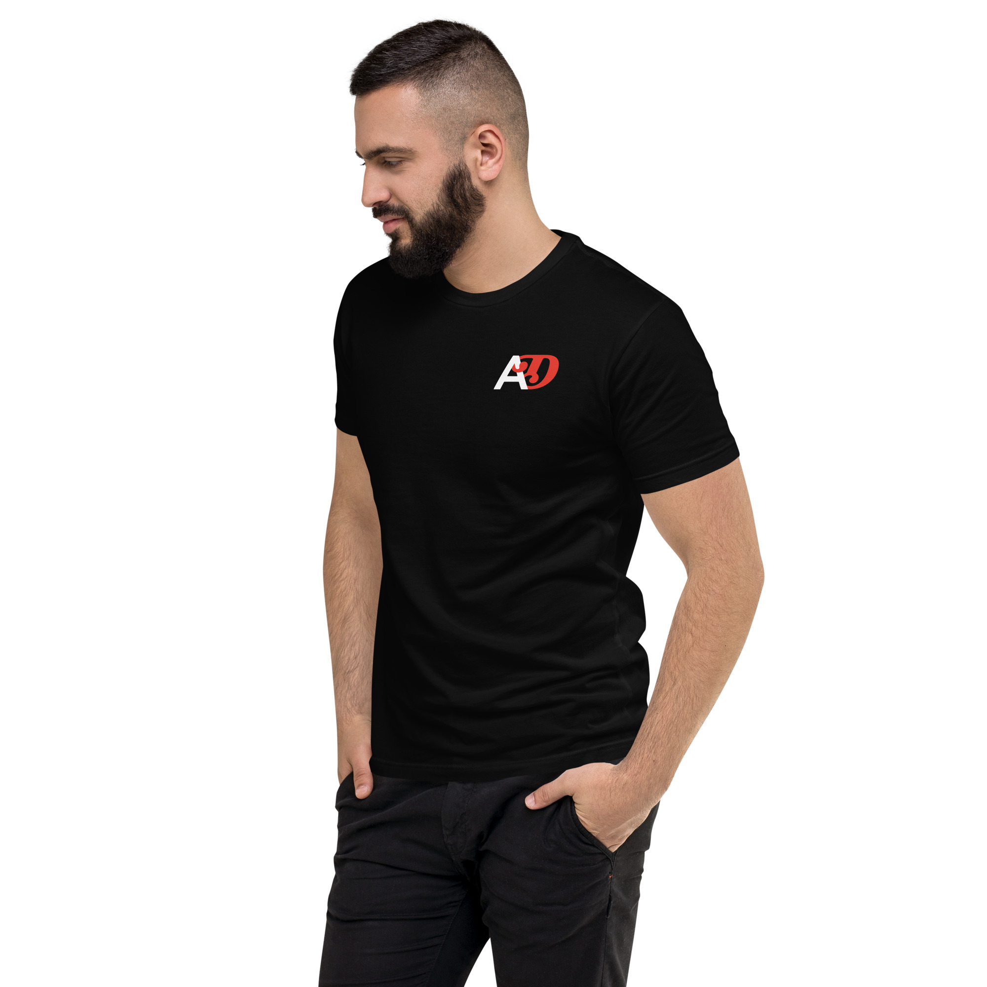 ARCHIVE DADDY LOGO FRONT/BACK MEN'S FITTED T-SHIRT - Image 4